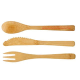 Ensemble De Couverts Celuk En Bambou Personnalisable Ustensiles Cuisine