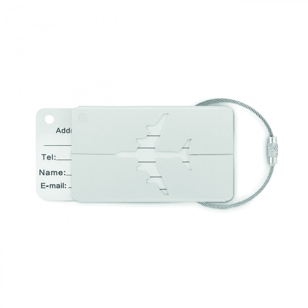 Etiquette À Bagage En Aluminium Fly Tag Personnalisable Silver Accessoires De Voyage