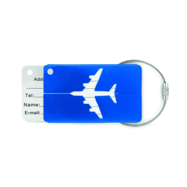 Etiquette À Bagage En Aluminium Fly Tag Personnalisable Blue Accessoires De Voyage