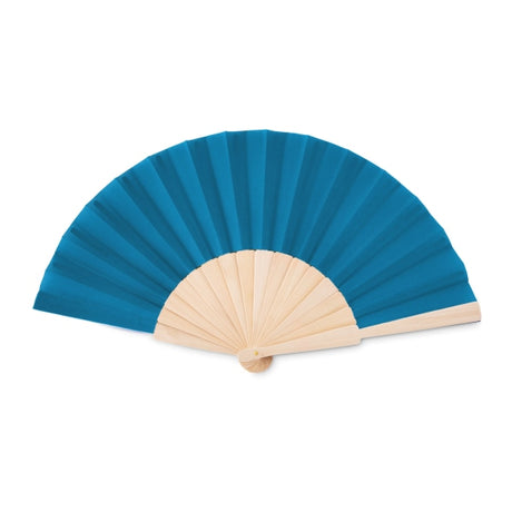 Eventail Manuel. Fanny Wood Personnalisable Blue Articles De Plage