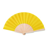 Eventail Manuel. Fanny Wood Personnalisable Yellow Articles De Plage