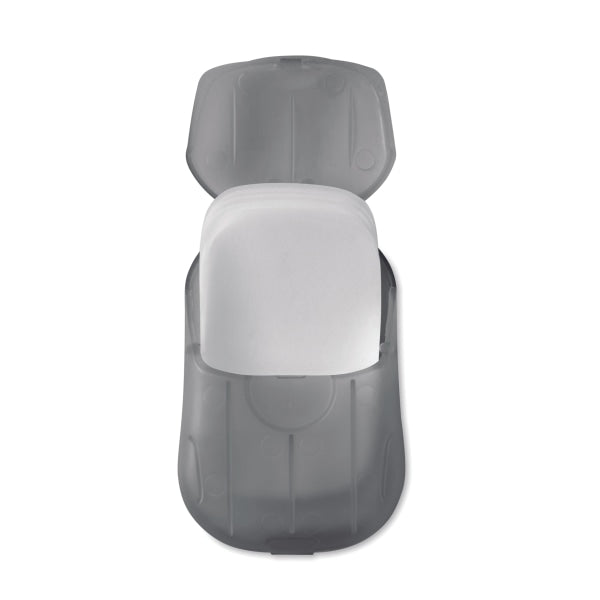 Feuilles De Savon En Étui Pp Soap To Go Personnalisable Grey Premiers Secours