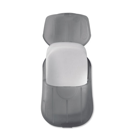 Feuilles De Savon En Étui Pp Soap To Go Personnalisable Grey Premiers Secours