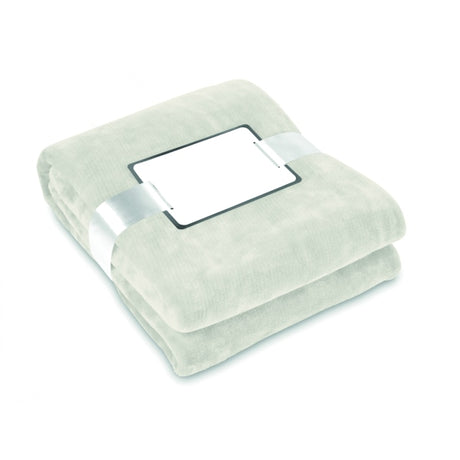 Flanelle Blanche Davos Personnalisable Beige Maison & Bien-Être