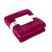 Flanelle Blanche Davos Personnalisable Burgundy Maison & Bien-Être