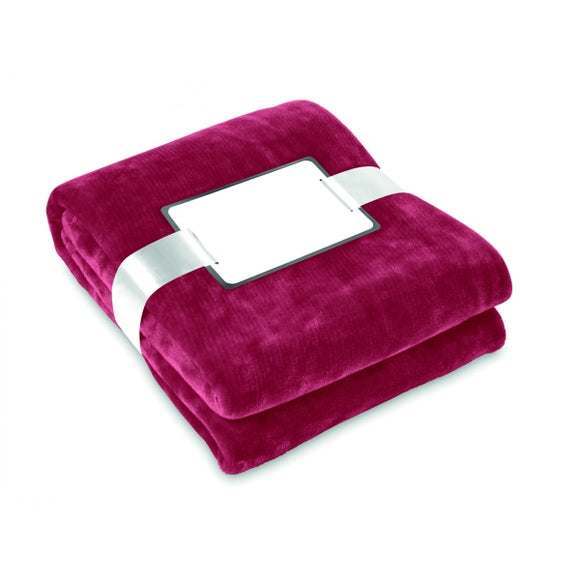 Flanelle Blanche Davos Personnalisable Burgundy Maison & Bien-Être