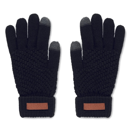 Gants Tactiles En Rpet Takai Personnalisable Black Chapeaux