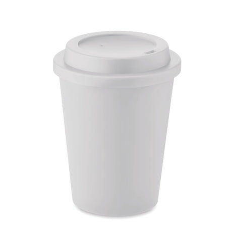 Gobelet Double Paroi Pp 300 Ml Nola Personnalisable White Vaisselle