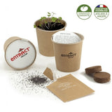 Gobelet En Carton Avec Graines - Kit De Plantation Personnalisable Plantes Publicitaires