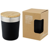 Gobelet Lagan De 300 Ml En Acier Inoxydable À Isolation Sous Vide Cuivre Avec Couvercle Bambou