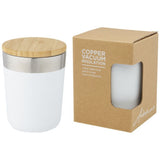 Gobelet Lagan De 300 Ml En Acier Inoxydable À Isolation Sous Vide Cuivre Avec Couvercle Bambou