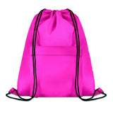 Grand Sac Cordelette 210D Pocket Shoop Personnalisable Pink Sacs À Dos & De Plein Air