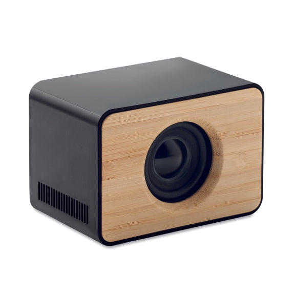 Haut-Parleur Sans Fil Bambou Mimbo Personnalisable Black Audio & Son