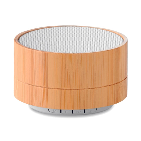 Haut-Parleur Sans Fil Bambou Sound Bamboo Personnalisable White Audio & Son