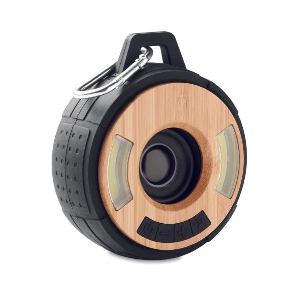 Haut-Parleur Sans Fil En Bambou Cleveland Personnalisable Black Audio & Son