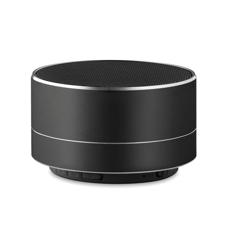 Haut-Parleur Sans Fil Rond Sound Personnalisable Black Audio & Son