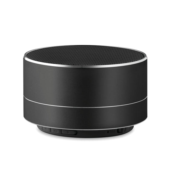 Haut-Parleur Sans Fil Rond Sound Personnalisable Black Audio & Son