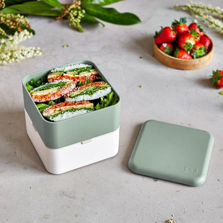 Boîte à repas (lunchbox) Mon Bento® format carré fabrication France 🇫🇷