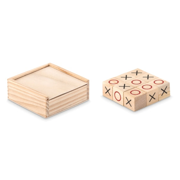 Jeu De Morpion En Bois Tic Tac Toe Personnalisable Brown Jeux