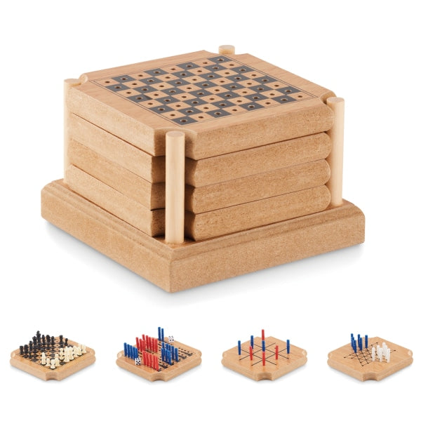 Jeu De Sous-Verre 4 Pièces Coastgame Personnalisable Brown Accessoires