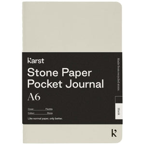 Journal de poche Karst® A6 en papier de pierre et à couverture souple - Viergepersonnalisable avec logo