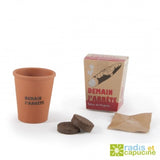 Kit De Plantation Message Cadeau Soirée - Demain Jarrête Tabac Personnalisable Plantes Publicitaires