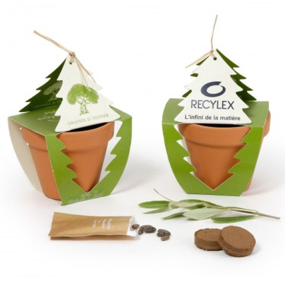 Kit De Plantation Replantons Un Arbre Personnalisable Plantes Publicitaires