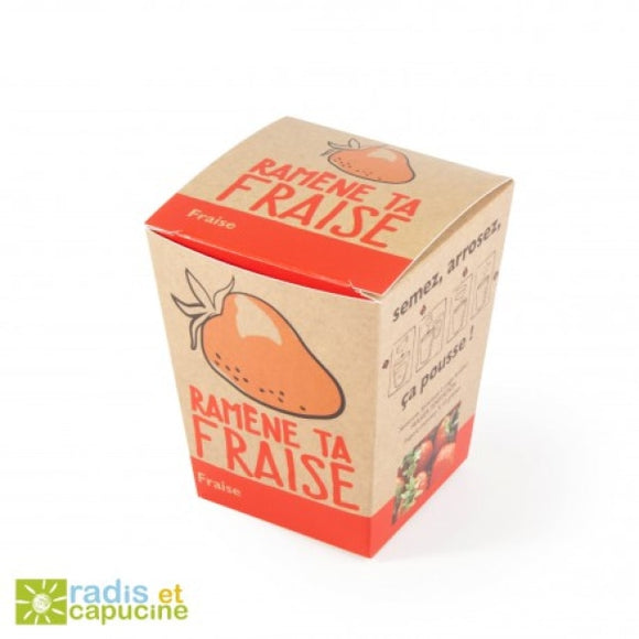 Kits Message Cadeau De Soirée - Ramène Ta Fraise Personnalisable Plantes Publicitaires