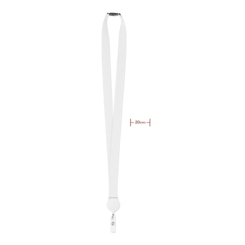 Lanyard Avec Badge Extensible Zip Lanyard Personnalisable White Accessoires