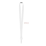 Lanyard Avec Badge Extensible Zip Lanyard Personnalisable White Accessoires