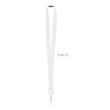 Lanyard Avec Badge Extensible Zip Lanyard Personnalisable White Accessoires