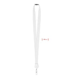 Lanyard Avec Badge Extensible Zip Lanyard Personnalisable White Accessoires
