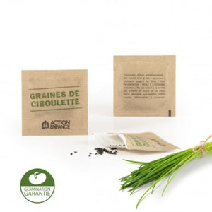 Le Plus Petit Sachet De Graines Personnalisé 55X55 Mm Plantes Publicitaires
