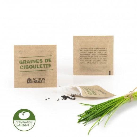 Le Plus Petit Sachet De Graines Personnalisé 55X55 Mm Plantes Publicitaires