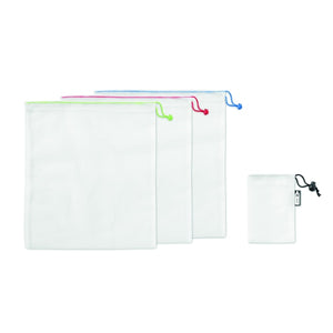 Lot De 3 Sacs En Rpet Veggie Set Personnalisable Blanc Sacs Shopping