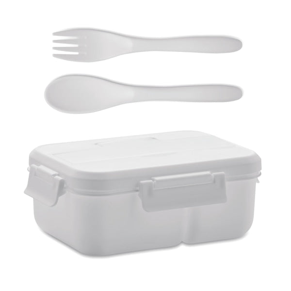 Lunch Box Et Couverts En Pp Makan Personnalisable White Accessoires De Déjeuner