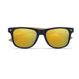 Lunettes De Soleil En Bambou. California Touch Personnalisable Yellow