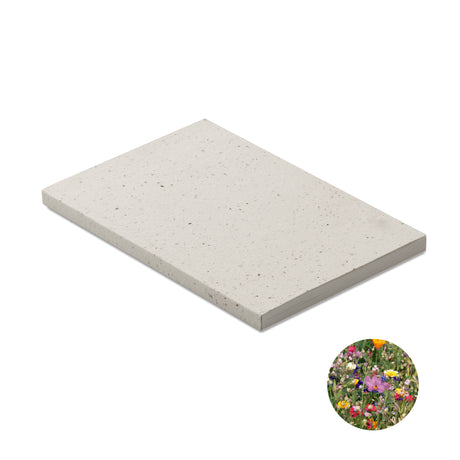 Carnet A5 couv. papier semence SEED BOOK personnalisable-0