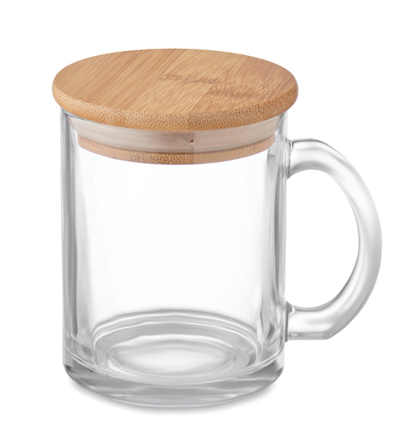 Mug en verre recyclé 300 ml CELESTIAL personnalisable-0