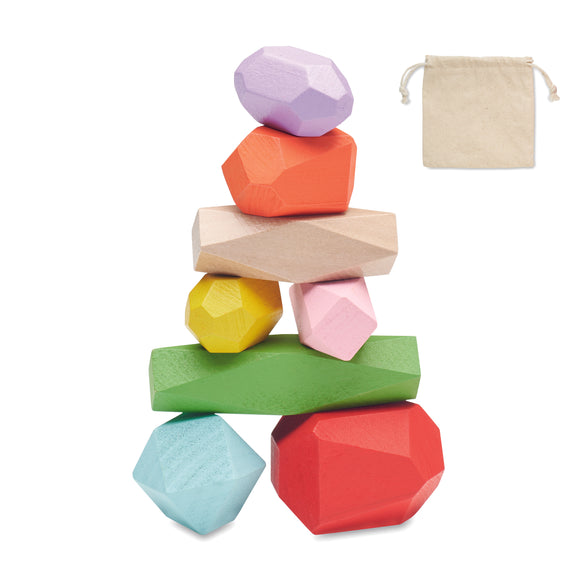 8 Pieces en bois empilables DOLMEN personnalisable-0