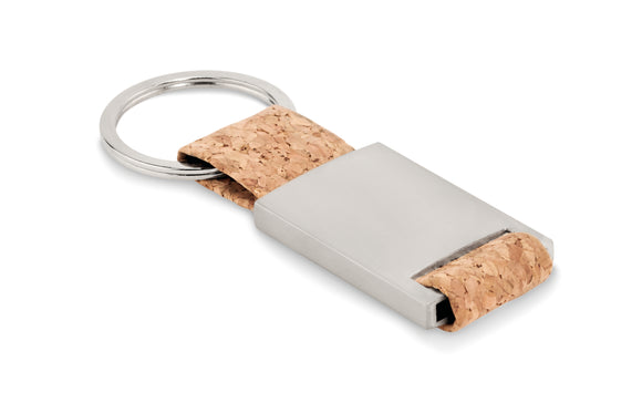 Porte-clés avec sangle en liège TECH CORK personnalisable-0