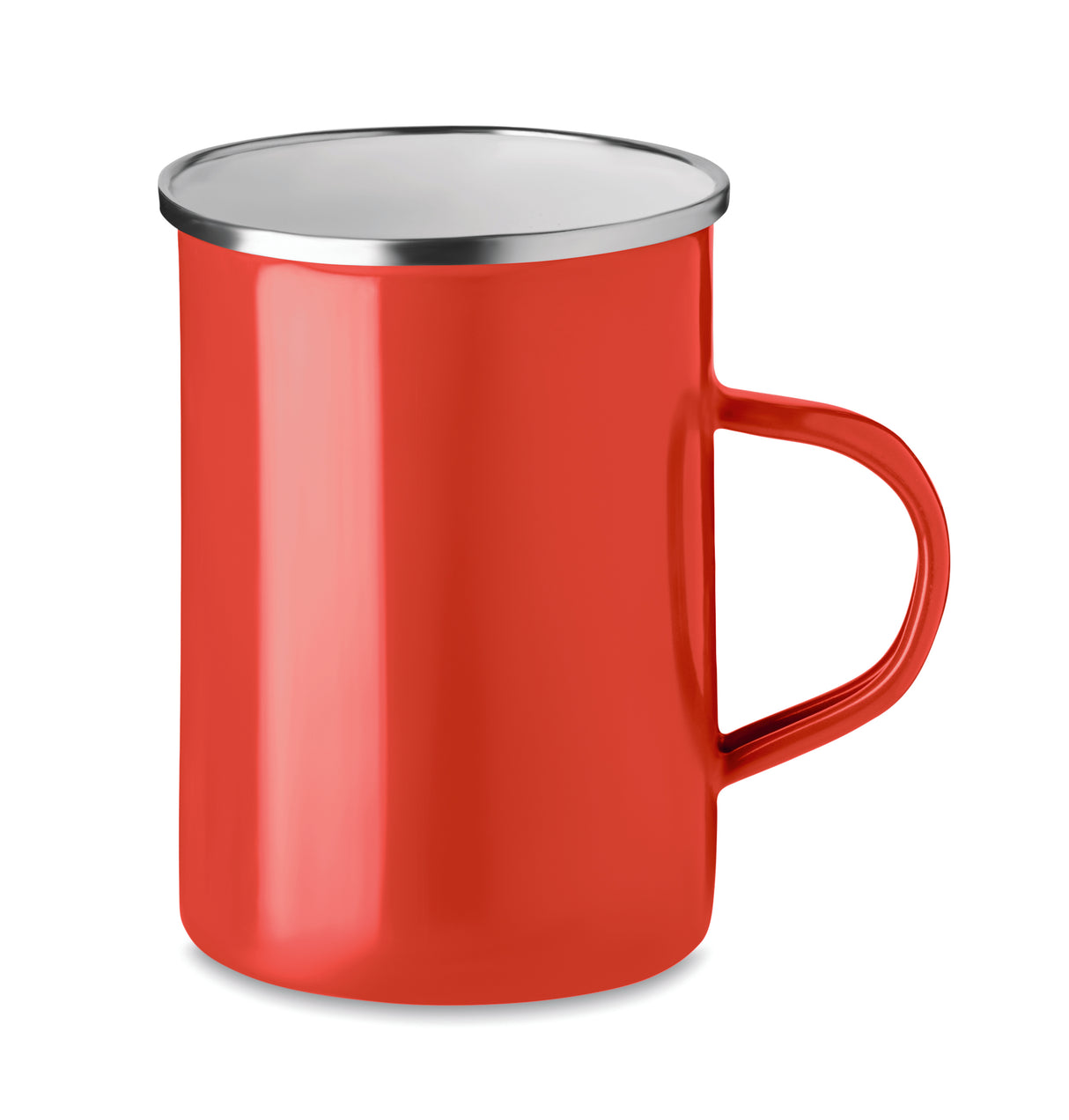 Tasse en métal  couche d'émail SILVER personnalisable-2