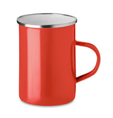 Tasse en métal  couche d'émail SILVER personnalisable-2