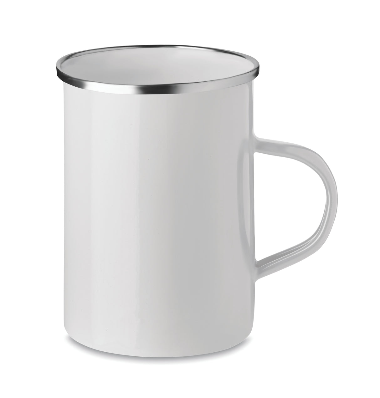 Tasse en métal  couche d'émail SILVER personnalisable-3