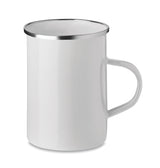 Tasse en métal  couche d'émail SILVER personnalisable-3