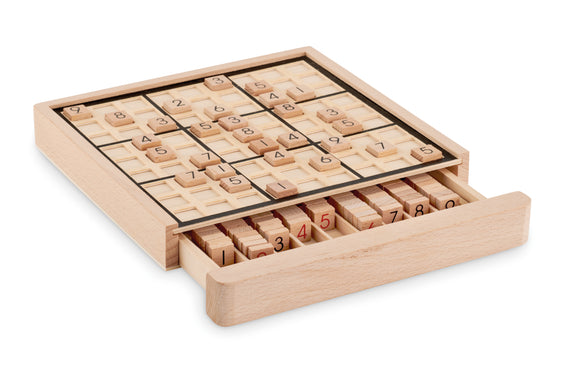 Jeu de plateau sudoku en bois SUDOKU personnalisable-0