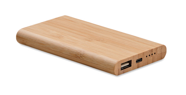 Powerbank bambou de 4000 mAh ARENAPOWER C personnalisable-0