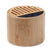 Haut-parleur sans fil bambou ROUND LUX personnalisable-0