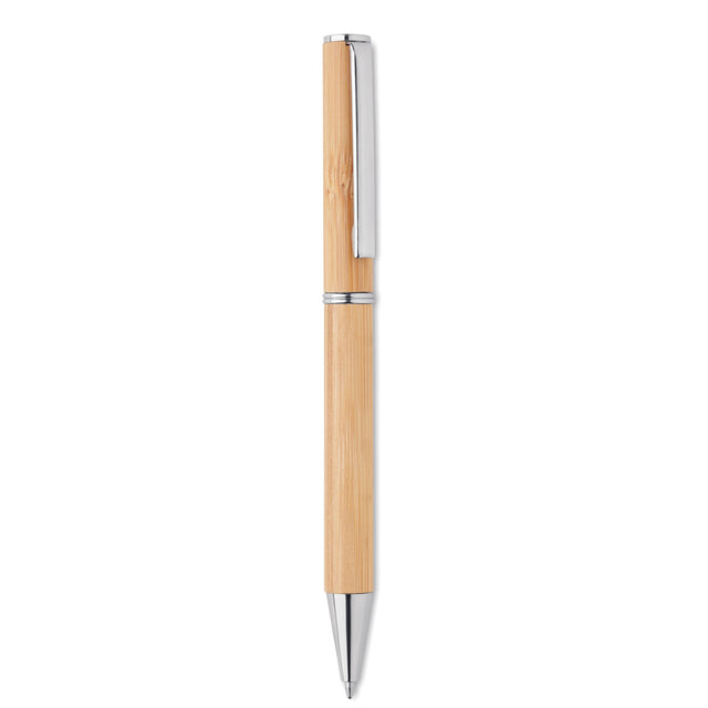 Stylo bille twist en bambou NAIRA personnalisable-0