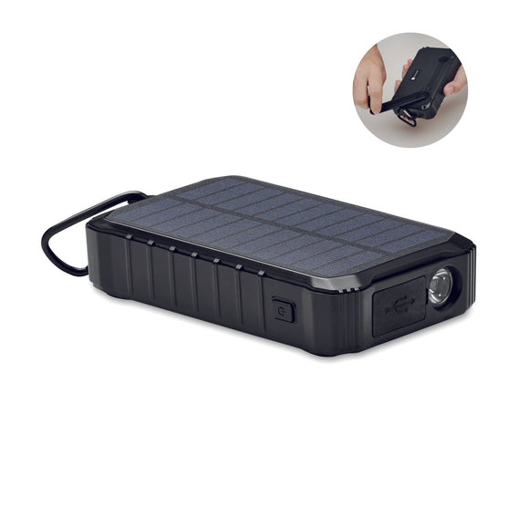 Powerbank solaire à dynamo 8000 DYA personnalisable-0
